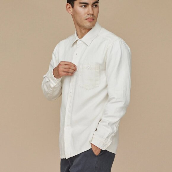 Jungmaven White Casual Button Down Shirt New With Tags - Unworn
